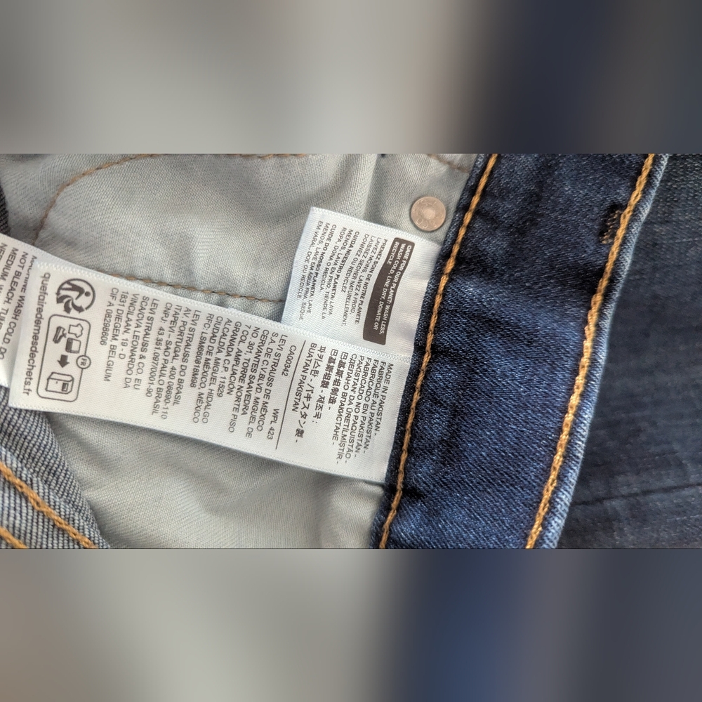 Men's Levi's Denim Jeans 30L - Picture 5 of 5